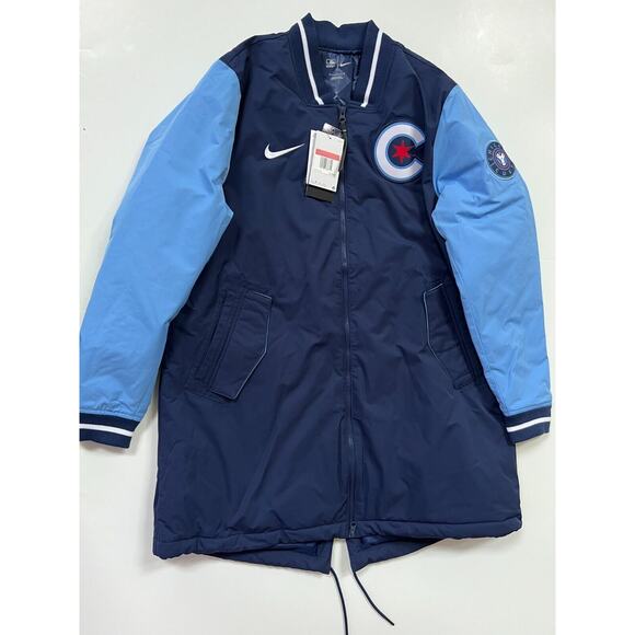 Nike Chicago Cubs Authentic Collection City Connect Dugout Jacket Men's Size L - Picture 1 of 12